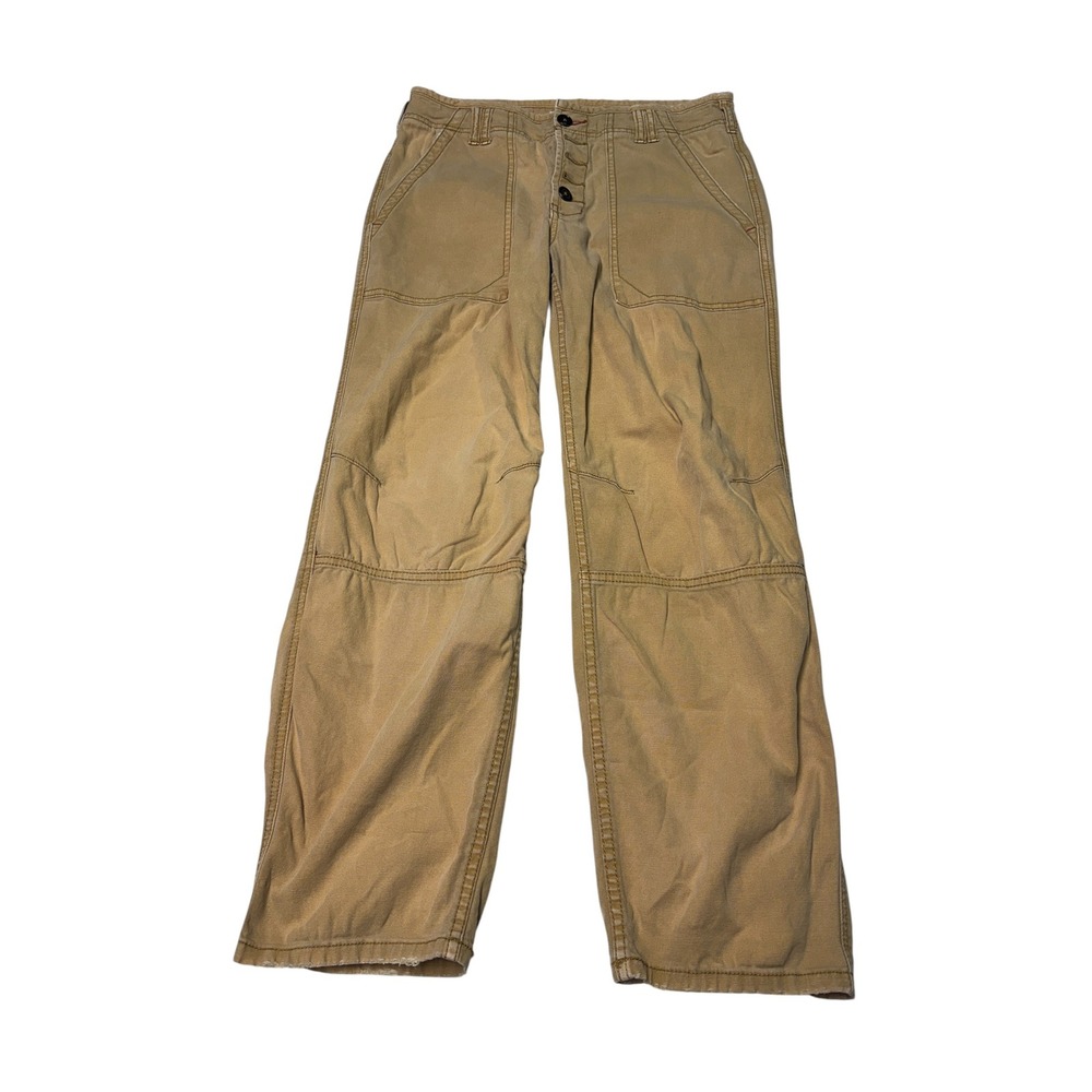Anthropologie The Wanderer Tan Khaki Cargo Pants Articulated Knee Womens 29X27 - Picture 1 of 14